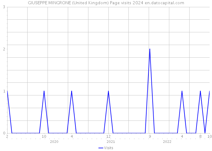 GIUSEPPE MINGRONE (United Kingdom) Page visits 2024 