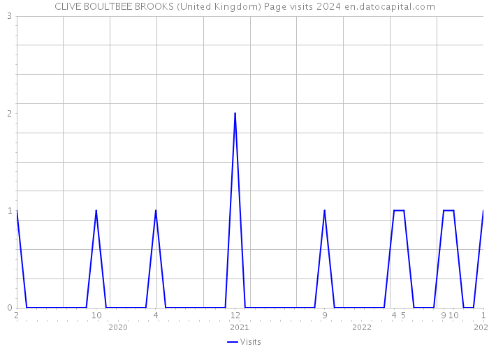 CLIVE BOULTBEE BROOKS (United Kingdom) Page visits 2024 