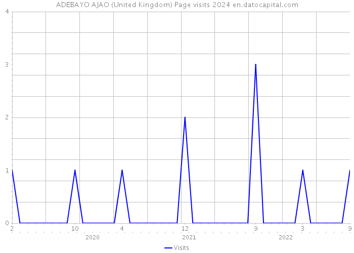 ADEBAYO AJAO (United Kingdom) Page visits 2024 