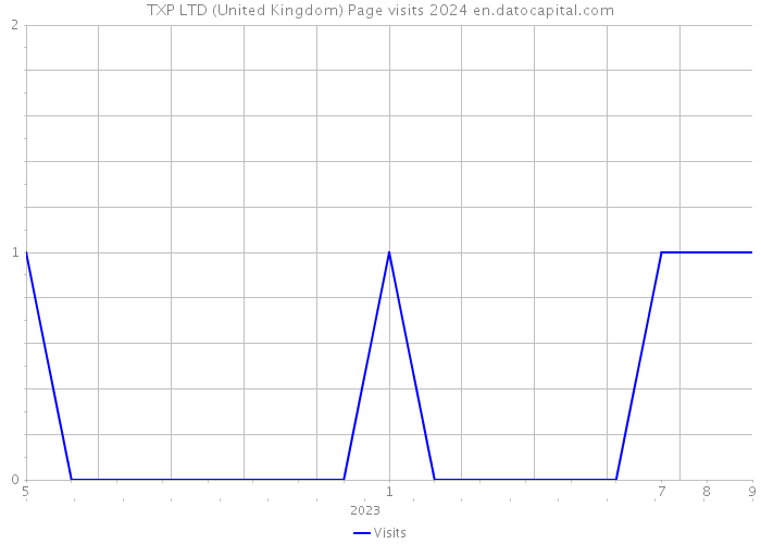 TXP LTD (United Kingdom) Page visits 2024 