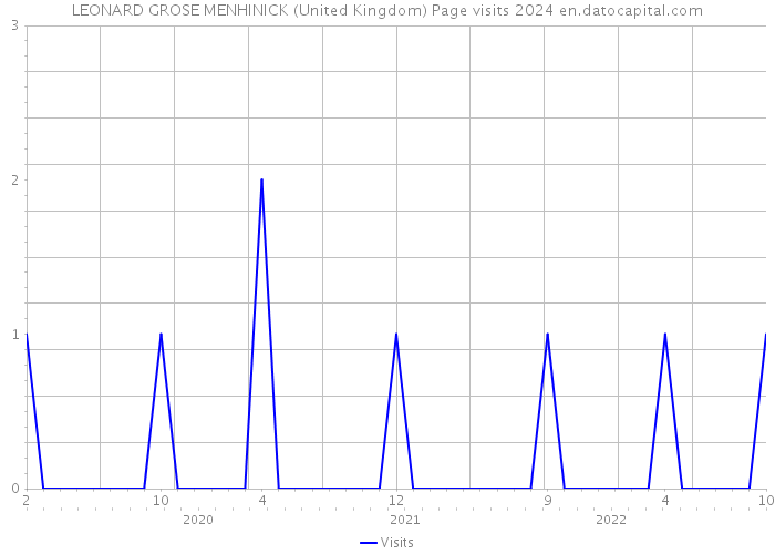 LEONARD GROSE MENHINICK (United Kingdom) Page visits 2024 