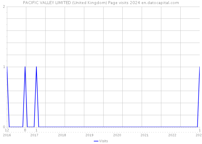 PACIFIC VALLEY LIMITED (United Kingdom) Page visits 2024 