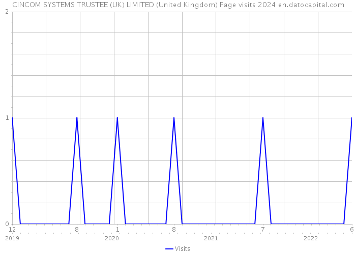 CINCOM SYSTEMS TRUSTEE (UK) LIMITED (United Kingdom) Page visits 2024 
