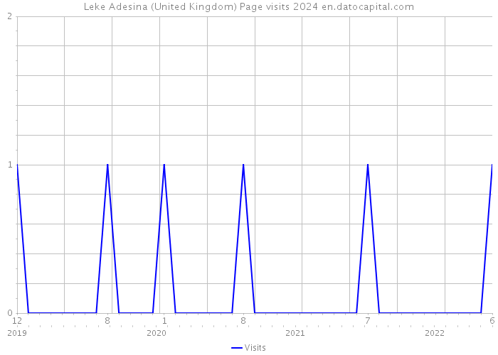 Leke Adesina (United Kingdom) Page visits 2024 