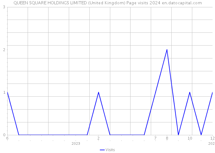 QUEEN SQUARE HOLDINGS LIMITED (United Kingdom) Page visits 2024 