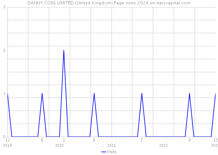 DANNY COSS LIMITED (United Kingdom) Page visits 2024 