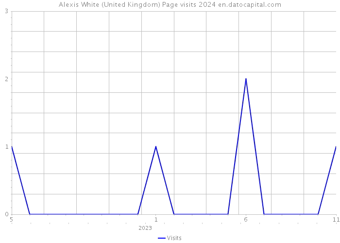 Alexis White (United Kingdom) Page visits 2024 