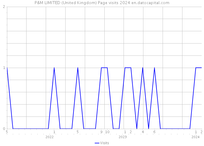 P&M LIMITED (United Kingdom) Page visits 2024 