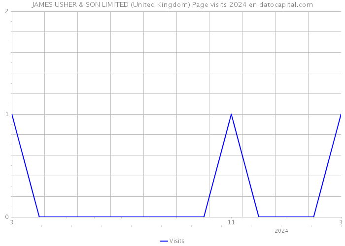 JAMES USHER & SON LIMITED (United Kingdom) Page visits 2024 