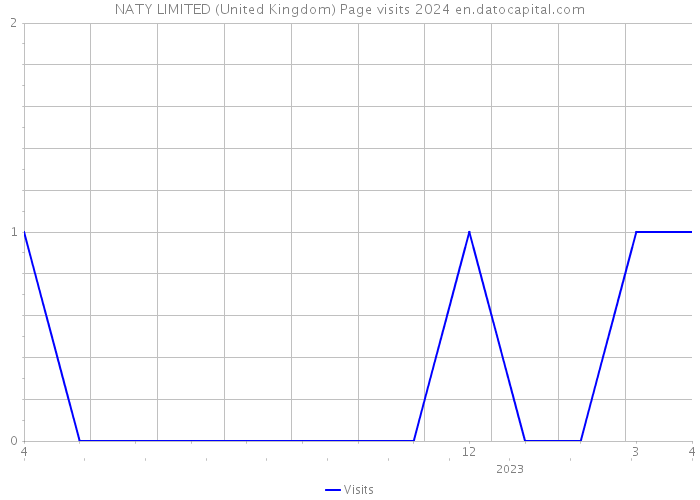 NATY LIMITED (United Kingdom) Page visits 2024 