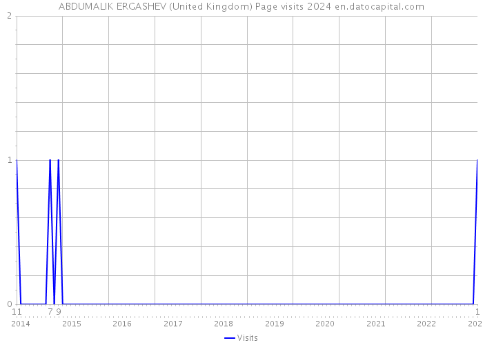 ABDUMALIK ERGASHEV (United Kingdom) Page visits 2024 