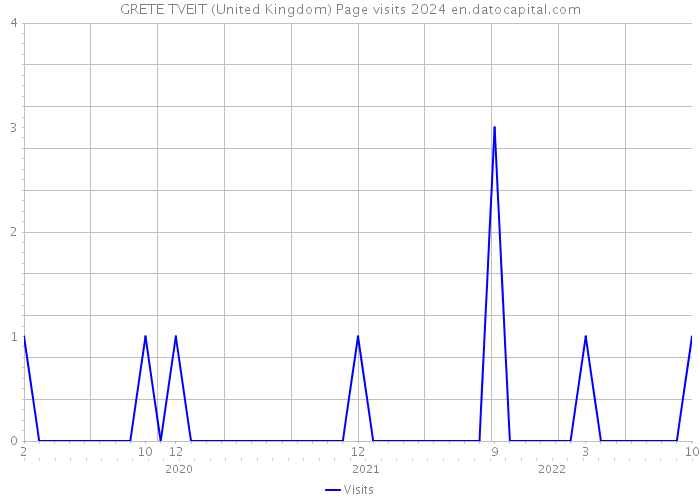 GRETE TVEIT (United Kingdom) Page visits 2024 
