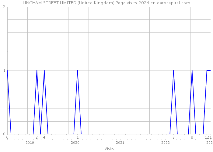LINGHAM STREET LIMITED (United Kingdom) Page visits 2024 