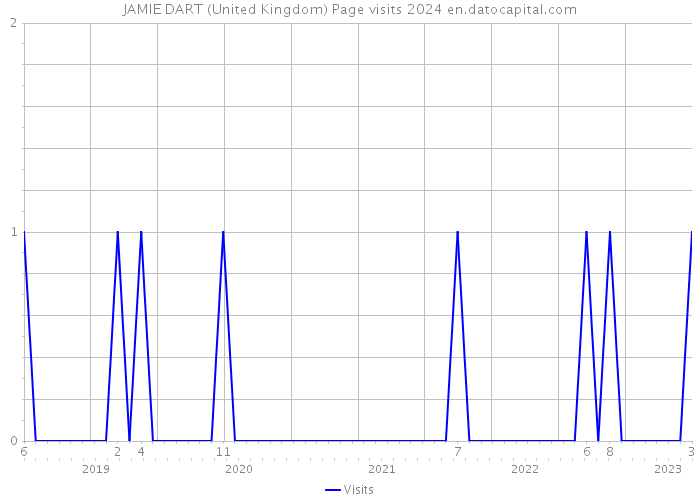 JAMIE DART (United Kingdom) Page visits 2024 