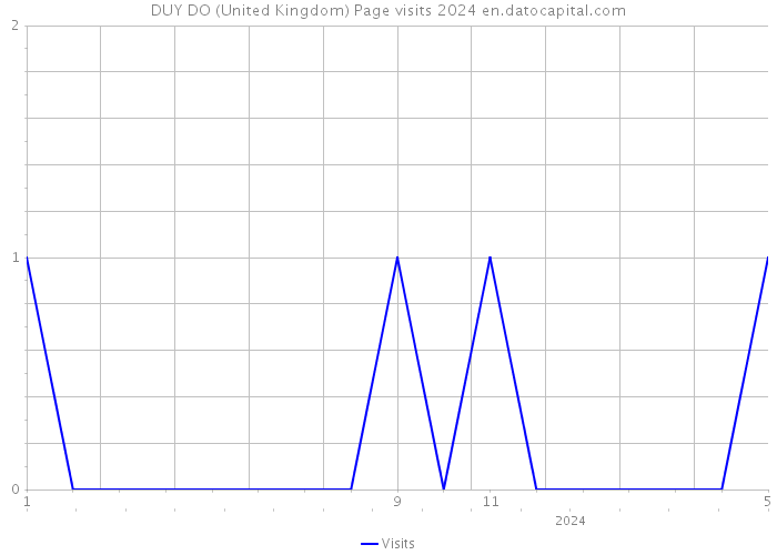 DUY DO (United Kingdom) Page visits 2024 
