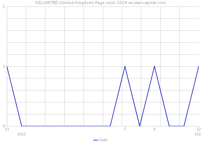 KSJ LIMITED (United Kingdom) Page visits 2024 