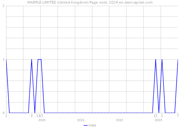 MARPLE LIMITED (United Kingdom) Page visits 2024 