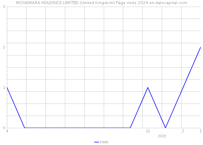 MCNAMARA HOLDINGS LIMITED (United Kingdom) Page visits 2024 
