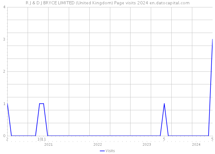 R J & D J BRYCE LIMITED (United Kingdom) Page visits 2024 