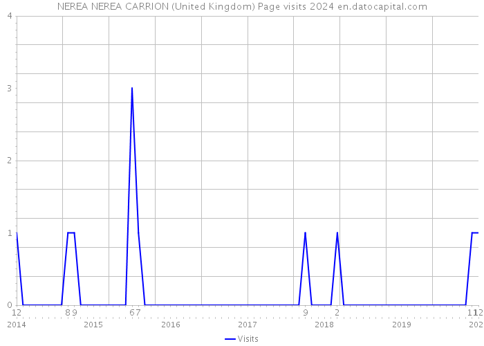 NEREA NEREA CARRION (United Kingdom) Page visits 2024 