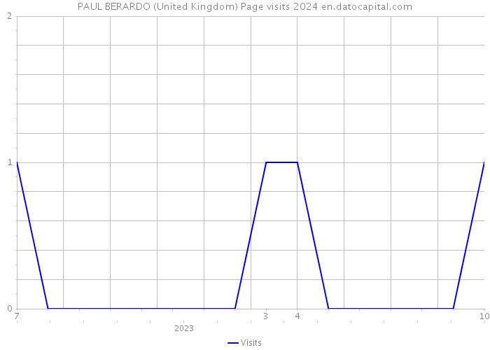 PAUL BERARDO (United Kingdom) Page visits 2024 