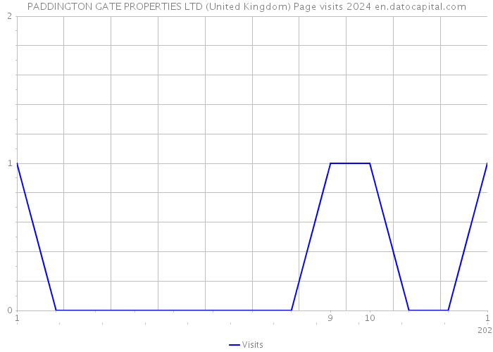PADDINGTON GATE PROPERTIES LTD (United Kingdom) Page visits 2024 