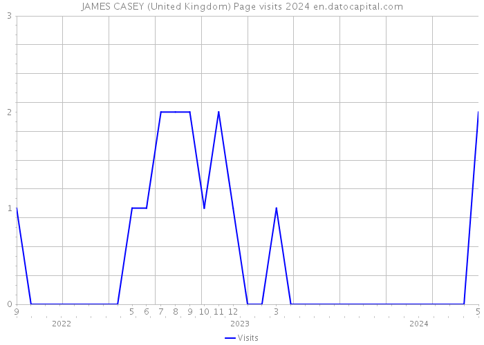 JAMES CASEY (United Kingdom) Page visits 2024 
