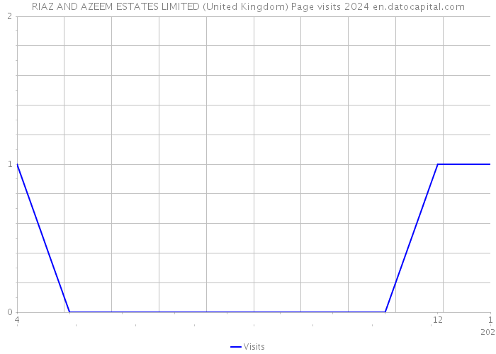 RIAZ AND AZEEM ESTATES LIMITED (United Kingdom) Page visits 2024 