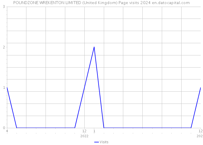 POUNDZONE WREKENTON LIMITED (United Kingdom) Page visits 2024 