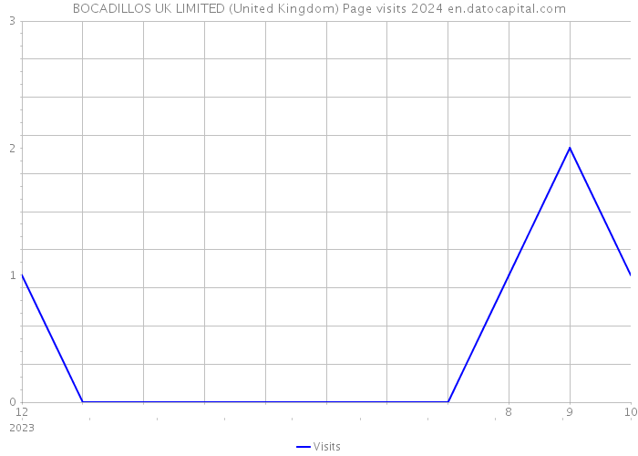 BOCADILLOS UK LIMITED (United Kingdom) Page visits 2024 