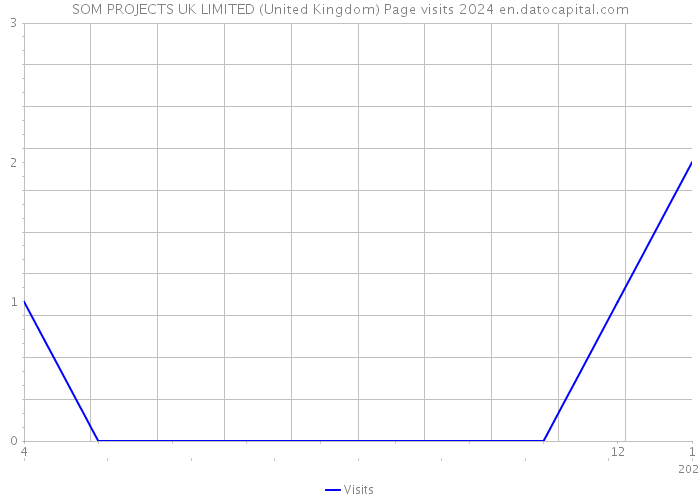 SOM PROJECTS UK LIMITED (United Kingdom) Page visits 2024 