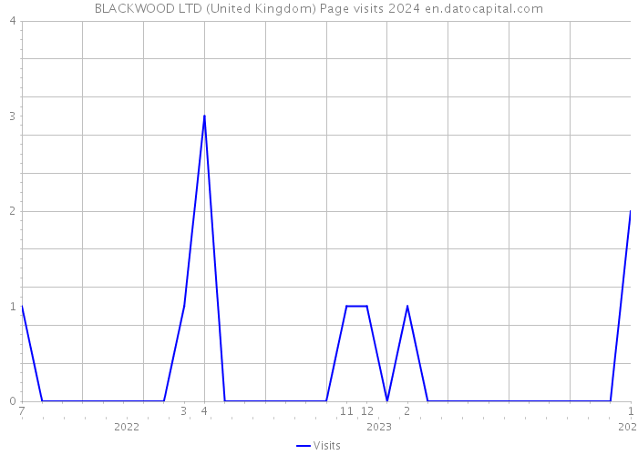 BLACKWOOD LTD (United Kingdom) Page visits 2024 
