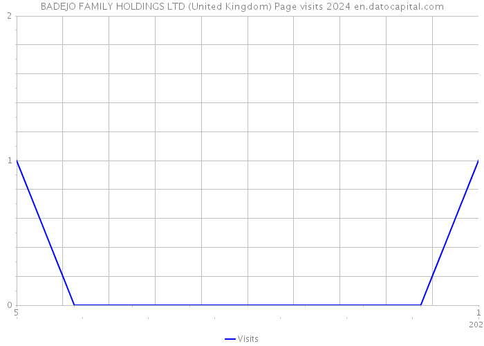 BADEJO FAMILY HOLDINGS LTD (United Kingdom) Page visits 2024 