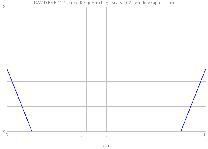 DAVID EMEDO (United Kingdom) Page visits 2024 