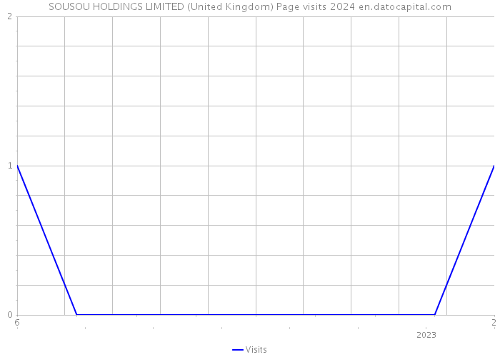 SOUSOU HOLDINGS LIMITED (United Kingdom) Page visits 2024 
