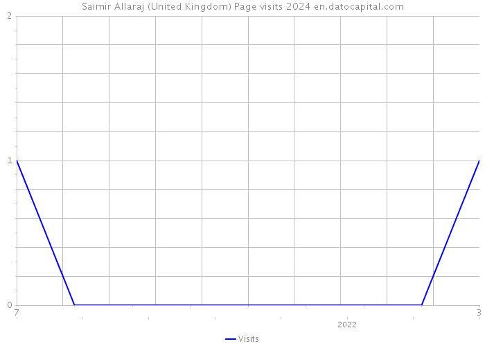 Saimir Allaraj (United Kingdom) Page visits 2024 