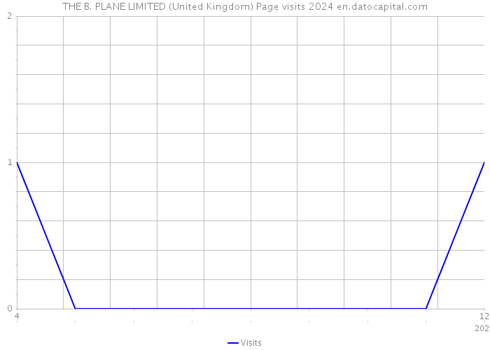 THE B. PLANE LIMITED (United Kingdom) Page visits 2024 