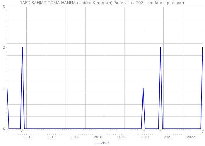 RAED BAHJAT TOMA HANNA (United Kingdom) Page visits 2024 