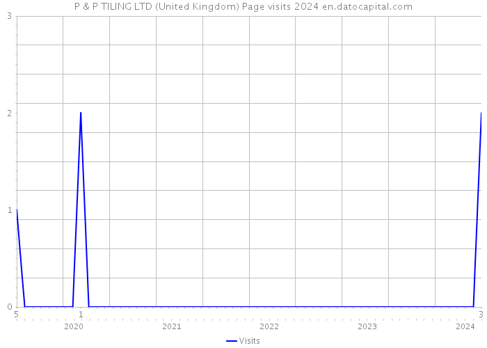 P & P TILING LTD (United Kingdom) Page visits 2024 