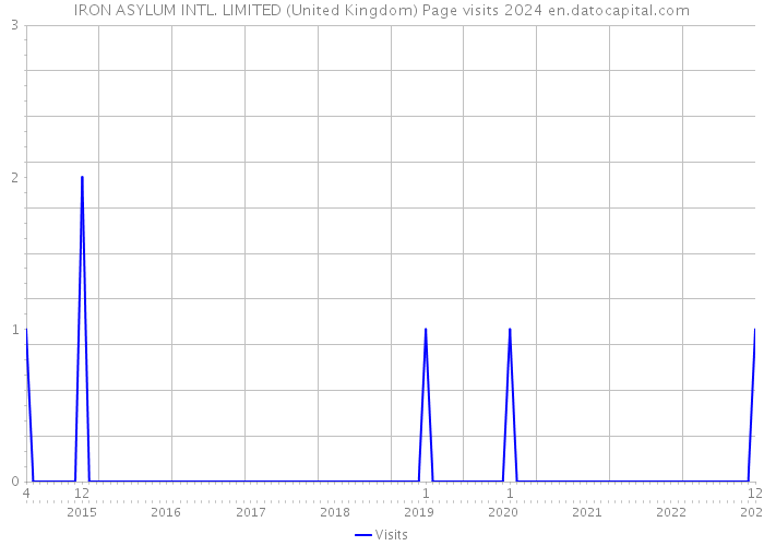 IRON ASYLUM INTL. LIMITED (United Kingdom) Page visits 2024 