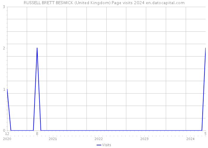 RUSSELL BRETT BESWICK (United Kingdom) Page visits 2024 