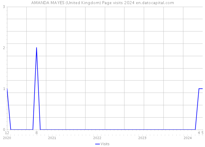 AMANDA MAYES (United Kingdom) Page visits 2024 
