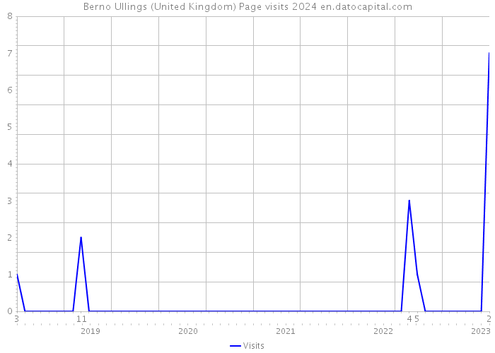 Berno Ullings (United Kingdom) Page visits 2024 
