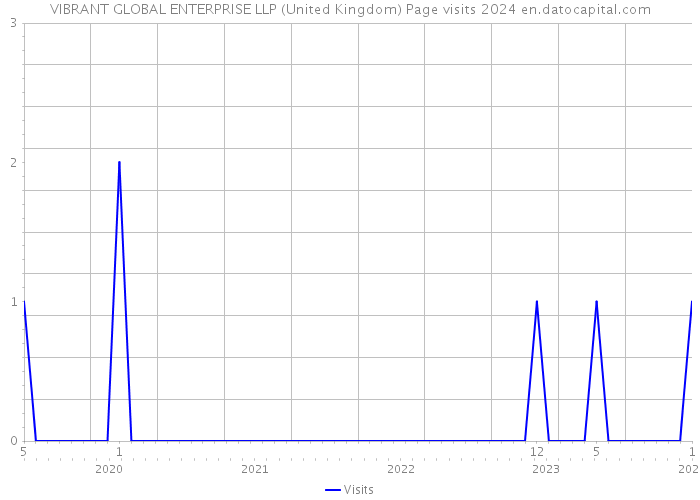 VIBRANT GLOBAL ENTERPRISE LLP (United Kingdom) Page visits 2024 