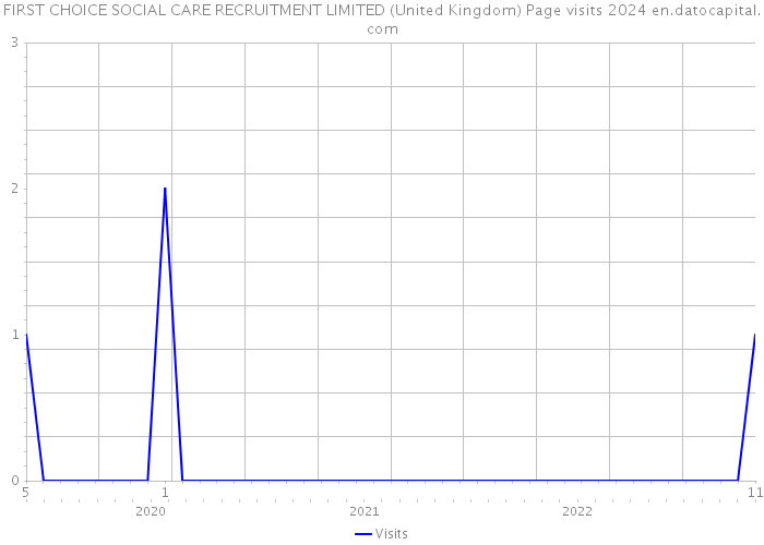 FIRST CHOICE SOCIAL CARE RECRUITMENT LIMITED (United Kingdom) Page visits 2024 