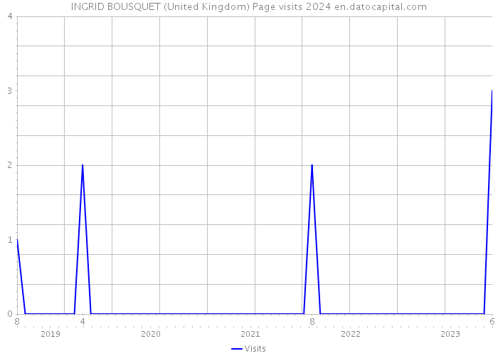 INGRID BOUSQUET (United Kingdom) Page visits 2024 
