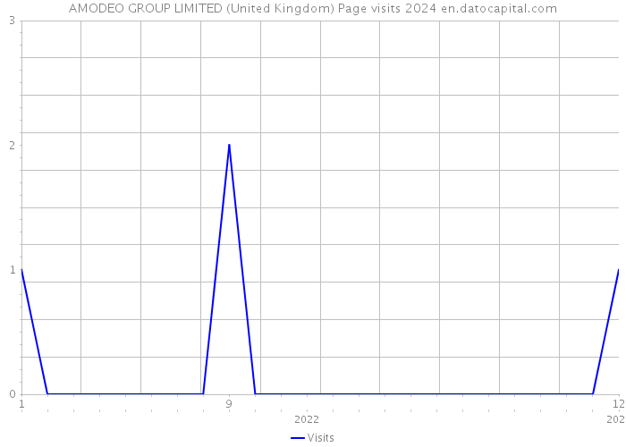 AMODEO GROUP LIMITED (United Kingdom) Page visits 2024 