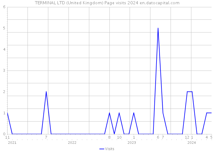 TERMINAL LTD (United Kingdom) Page visits 2024 