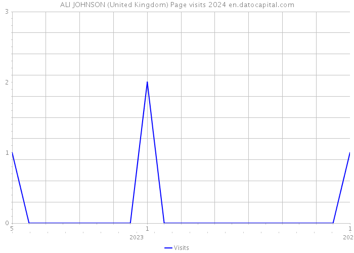 ALI JOHNSON (United Kingdom) Page visits 2024 