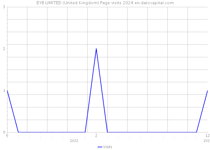 EYB LIMITED (United Kingdom) Page visits 2024 